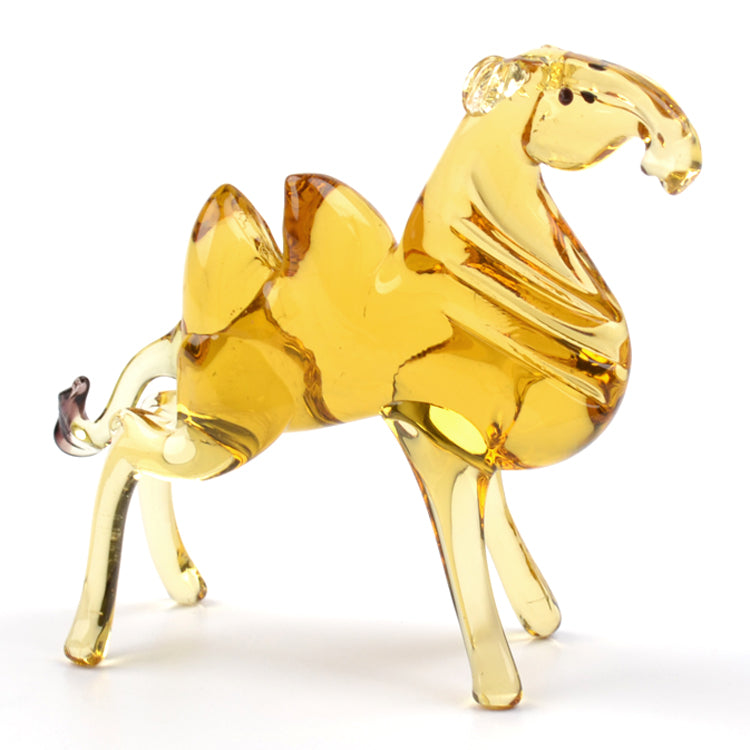 Camel Glass Figurine