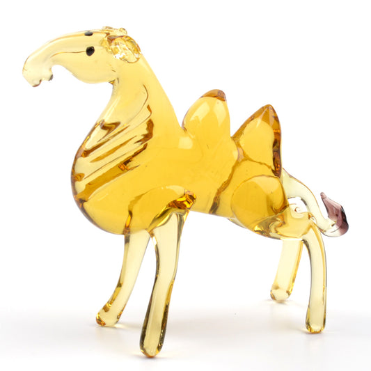 Camel Glass Figurine