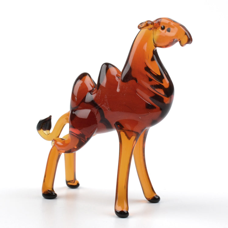 Sahara Camel Glass Figurine