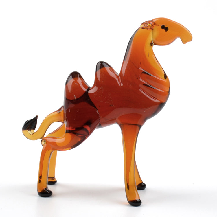 Sahara Camel Glass Figurine