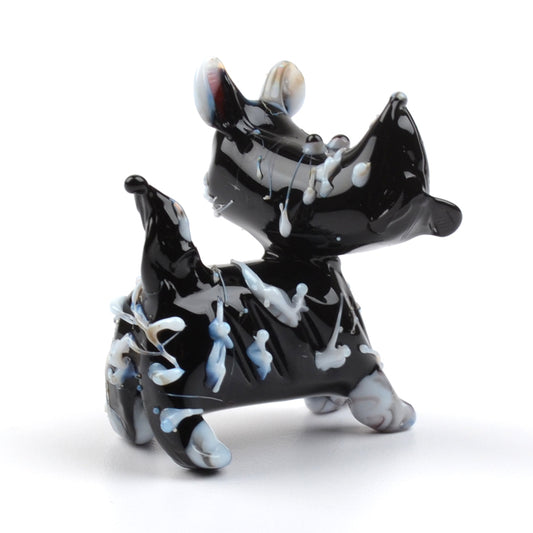 Black Scottish Terrier Glass Figurine