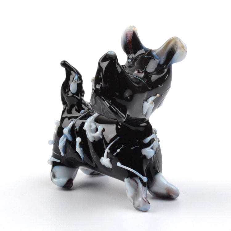 Black Scottish Terrier Glass Figurine