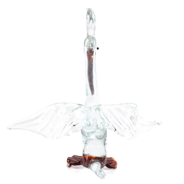 Clear Glass Pelican Figurine