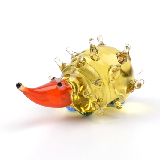 Small Hedgehog Glass Figurine