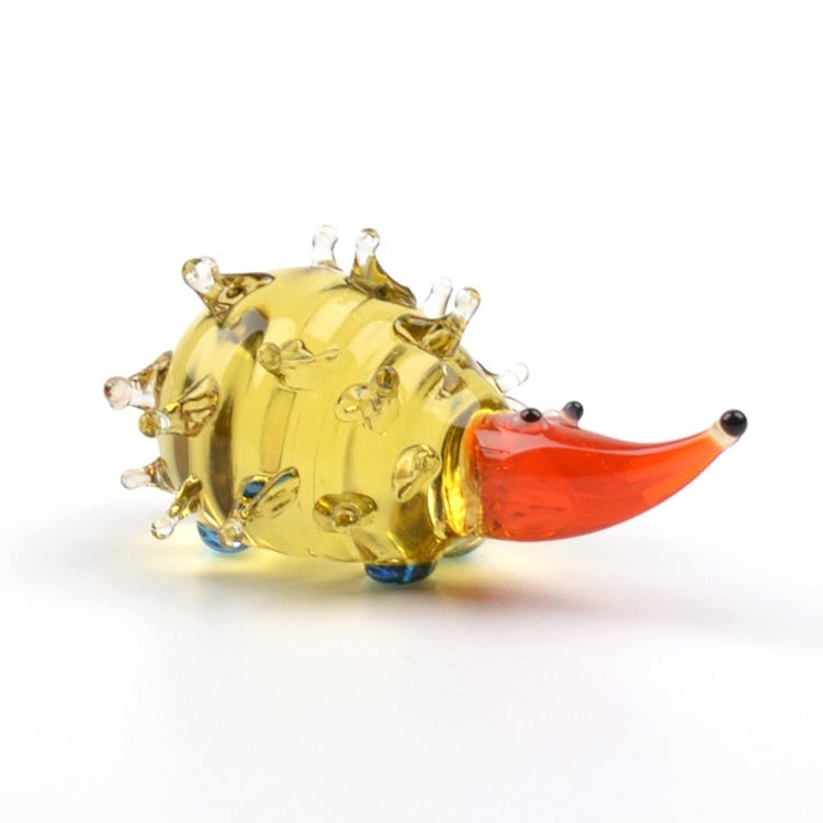 Small Hedgehog Glass Figurine