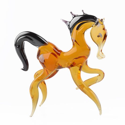 Glass Figurine of Brown Horse