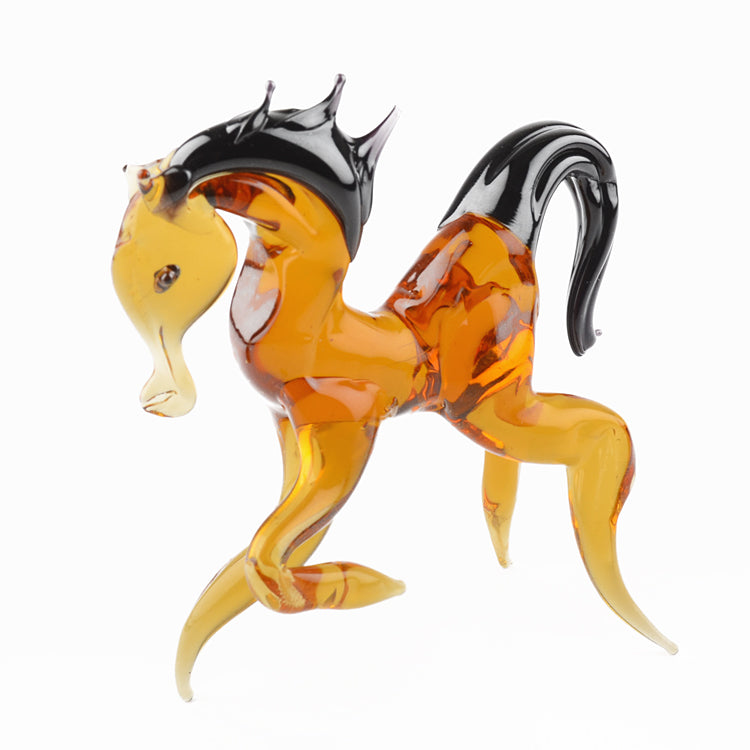 Glass Figurine of Brown Horse