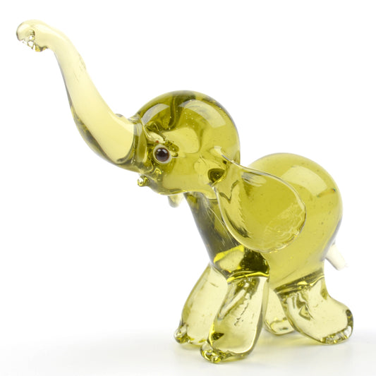 Hand Blown Glass Elephant