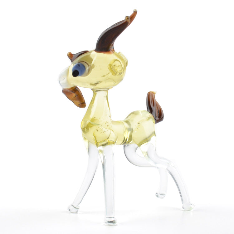 Young Goat Glass Figurine