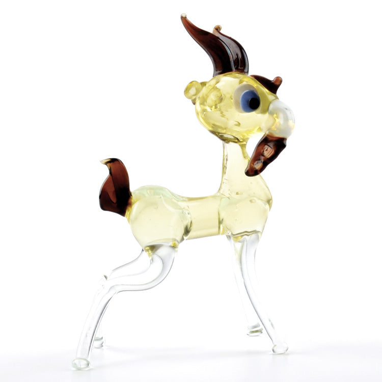 Young Goat Glass Figurine