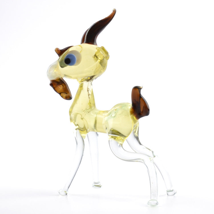 Young Goat Glass Figurine