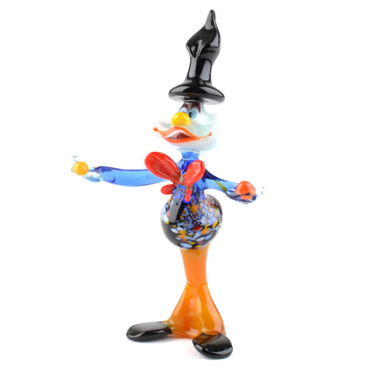 Colorful Clown Glass Figurine