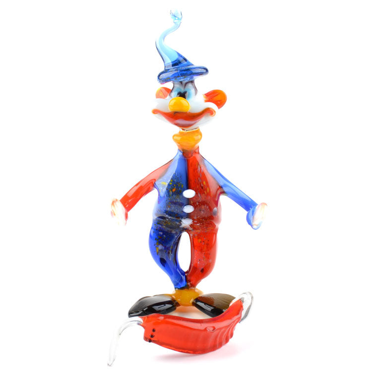 Circus Clown Glass Figurine