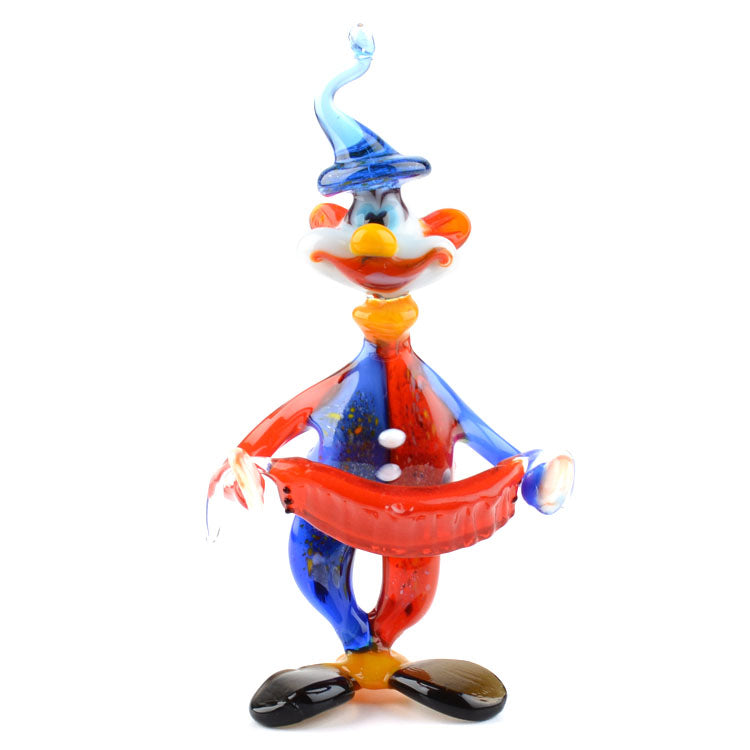 Circus Clown Glass Figurine