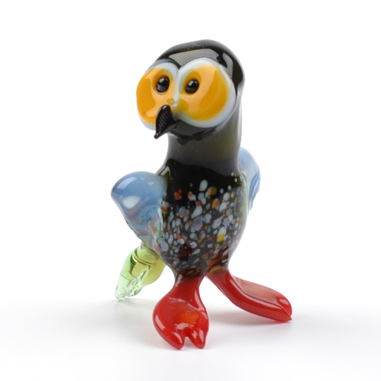 Spotted Owl Miniature Glass Figurine
