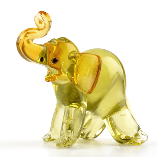 Elephant Glass Figurine