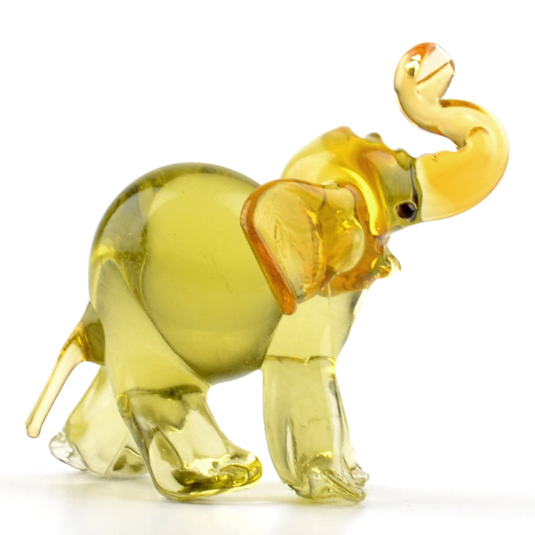 Elephant Glass Figurine