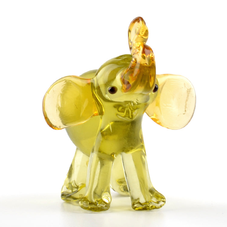 Elephant Glass Figurine