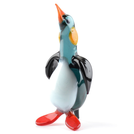 Handsome Penguin Glass Figurine