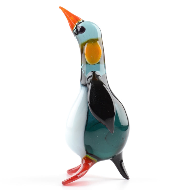 Handsome Penguin Glass Figurine