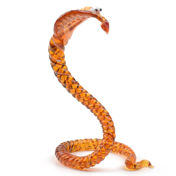 Twisted Cobra Glass Figurine