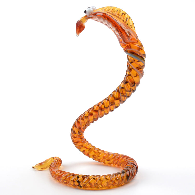 Twisted Cobra Glass Figurine