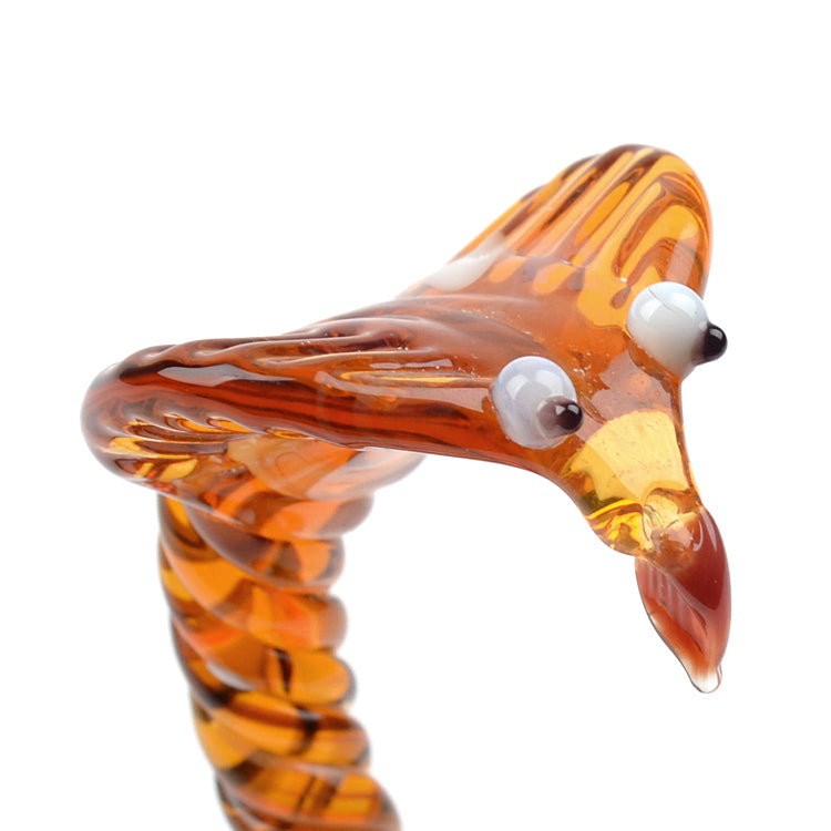 Twisted Cobra Glass Figurine