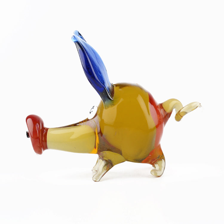 Wild Pig Glass Figurine