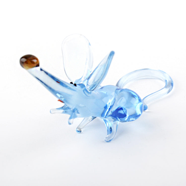 Funny Mouse Glass Figurine