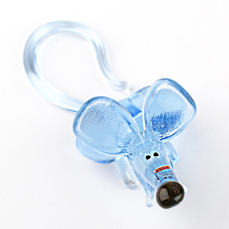 Funny Mouse Glass Figurine