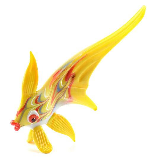 Yellow Fish Glass Figurine