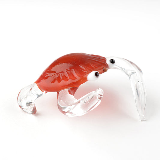 Red Crab Glass Figurine