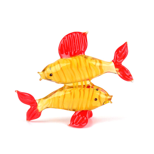 Pisces Zodiac Glass Figurine