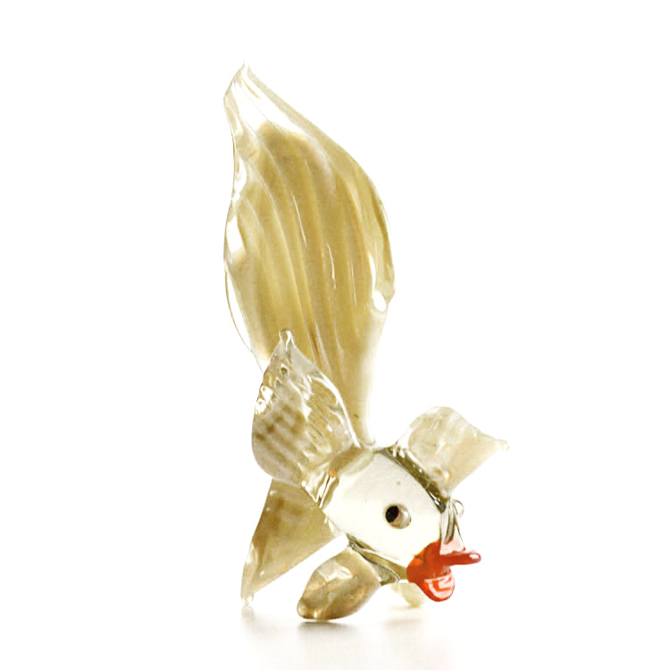 Elegant Goldfish Glass Figurine