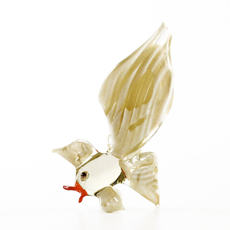 Elegant Goldfish Glass Figurine