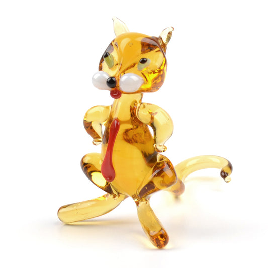 Cat Boss Glass Figurine