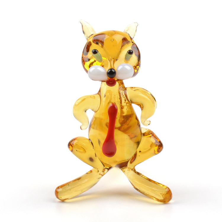 Cat Boss Glass Figurine