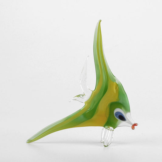 Yellow & Green Fish Figurine