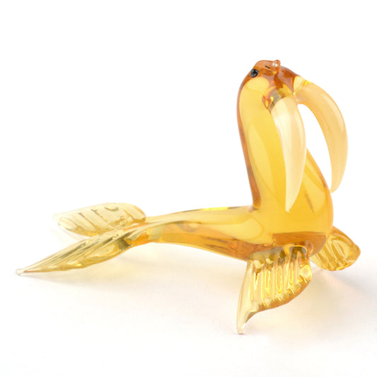 Long-tusked Walrus Glass Figurine