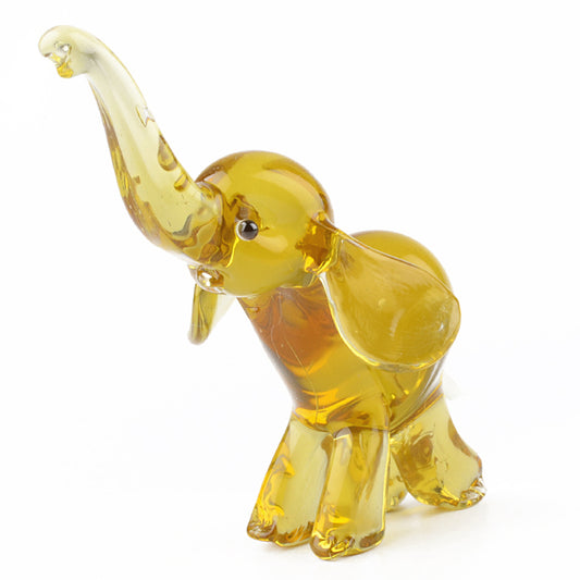 Good Luck Glass Elephant  Figurine