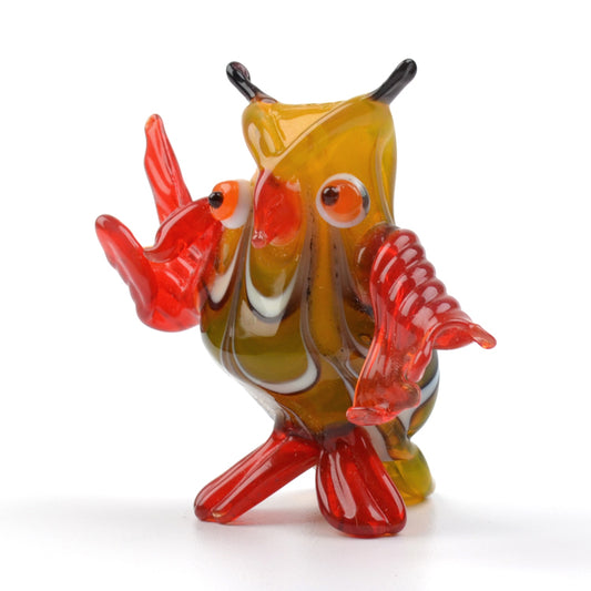 Teaching Owl Glass Figurine