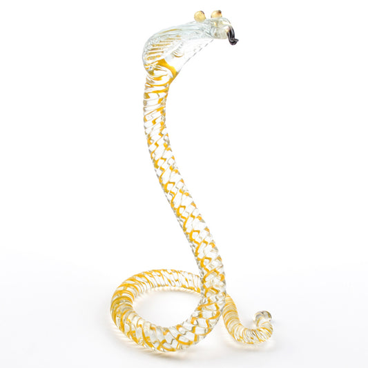 Spiral Cobra Glass Figurine