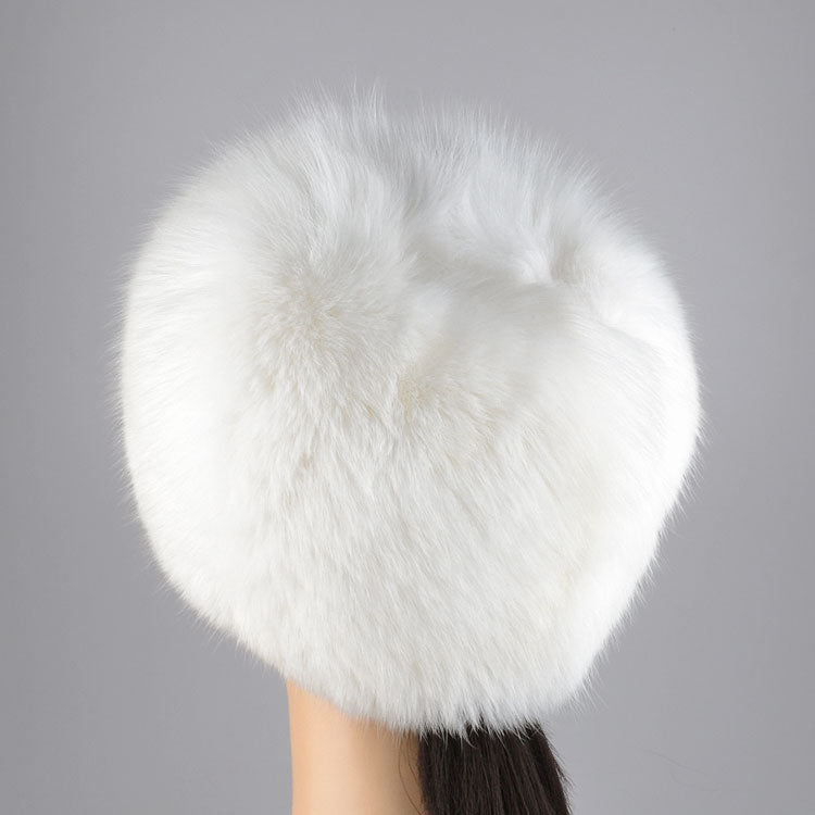 Classic White Polar Fox Hat