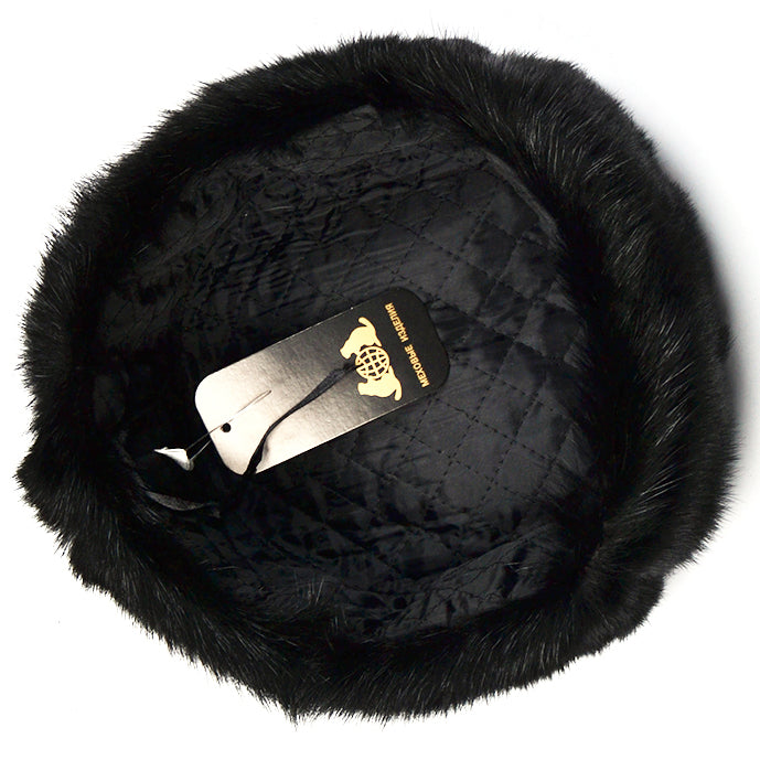 Glamorous Black Mink Ushanka Hat