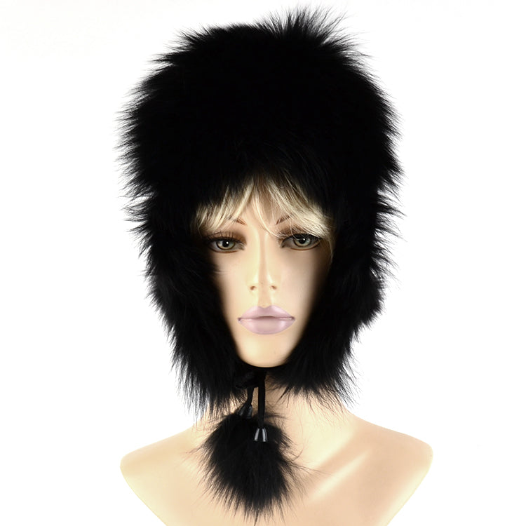 Women's Genuine Fox Fur Aviator Hat