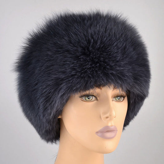 Blue Grey Fox Fur Hat