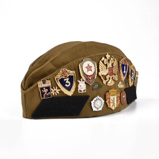 Russian Soldier Pilotka With Pins