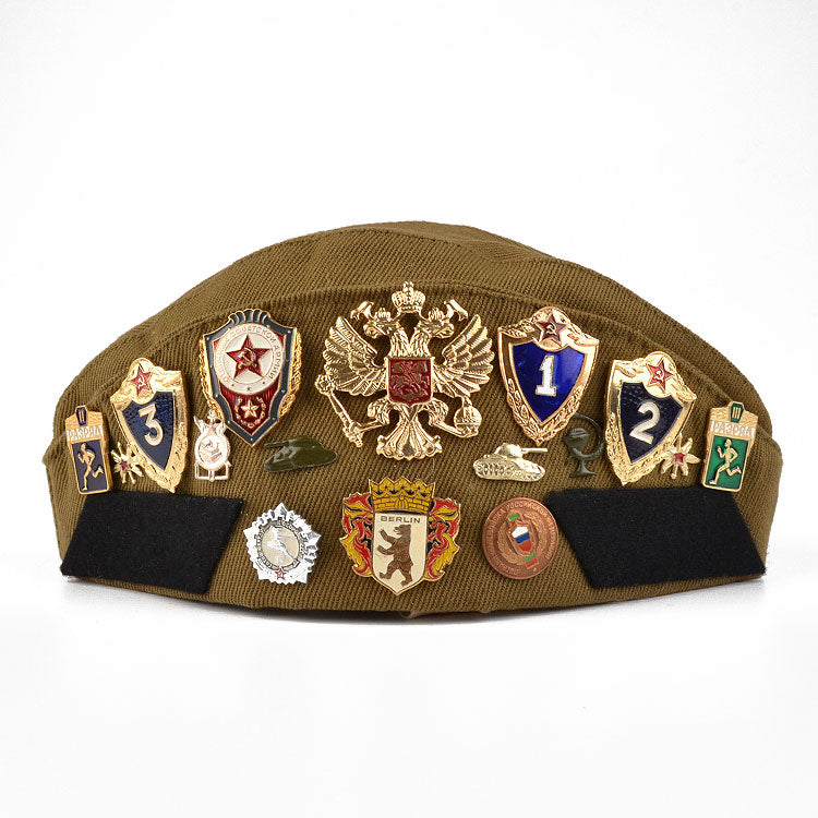 Russian Soldier Pilotka With Pins