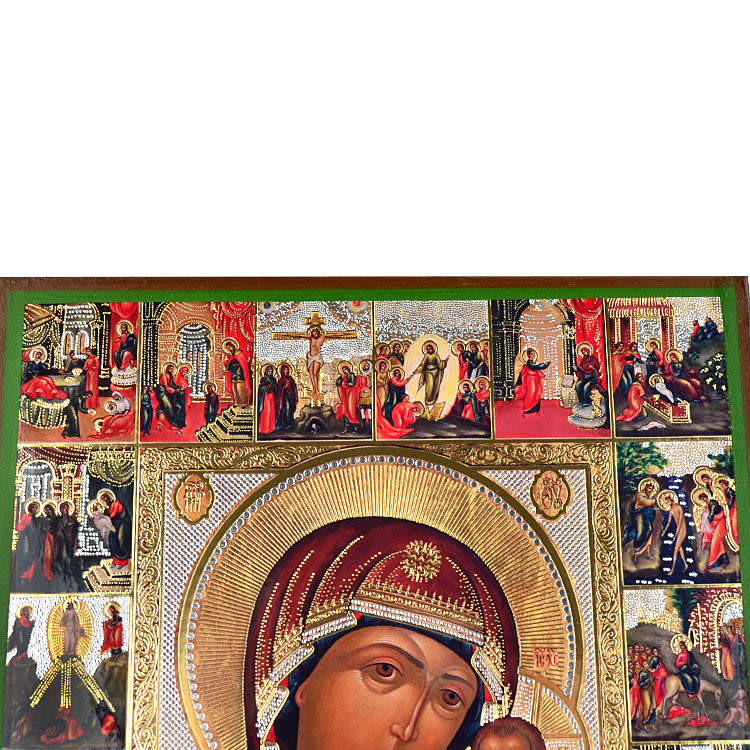 Life of Kazan Virgin Mary and Jesus Icon