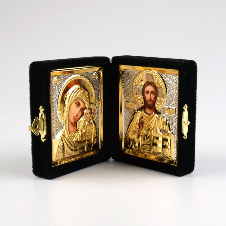 Our Savior and Virgin of Kazan Diptych